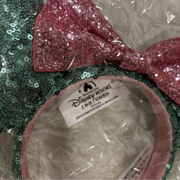 Disney Parks Pink Sugar Rush Minnie Mouse Ears Limited Bow Sequins Headband - Picture 6 of 8